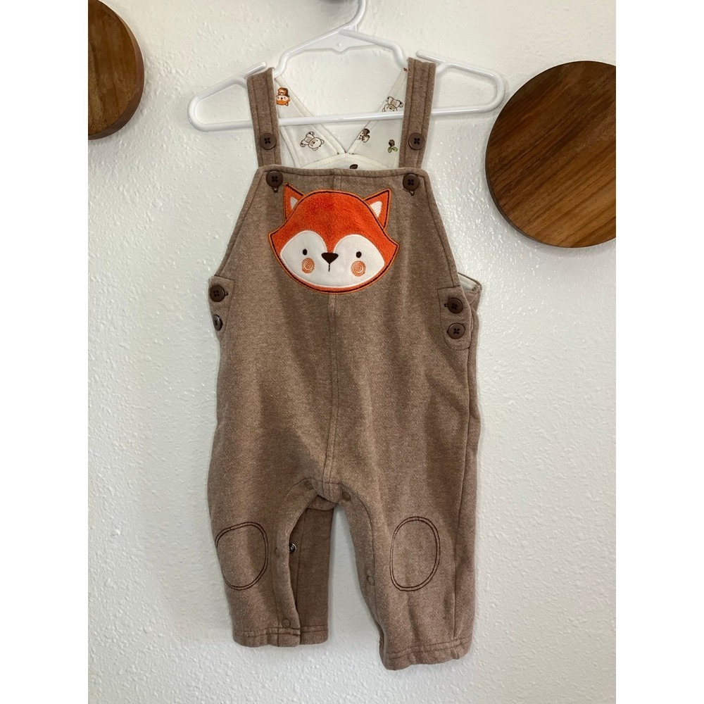 Vitamin Kids‎ Fox Fall Cloth Overalls Size 9 months